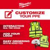 Milwaukee White Front Brim Hard Hat with 6pt Ratcheting Suspension Type 1 Class E & BOLT USB Cooling Fan Bundle, small image number 2
