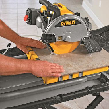 DEWALT 10 In. Wet Tile Saw with Stand, large image number 4