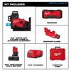Milwaukee M12 Green 360 3-Plane Laser with Automatic Alignment & Receiver, small image number 2