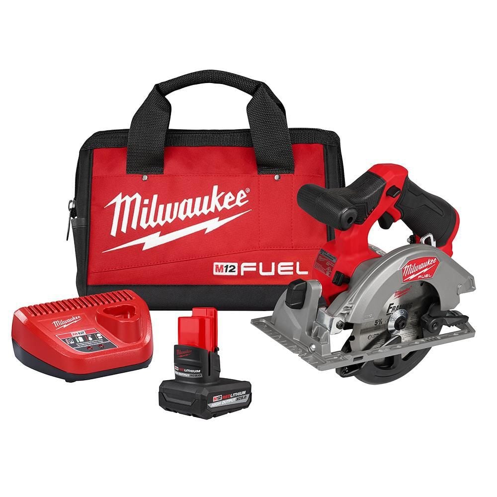 Milwaukee M12 FUEL 5-3/8 Inch Circular Saw Kit, large image number 1