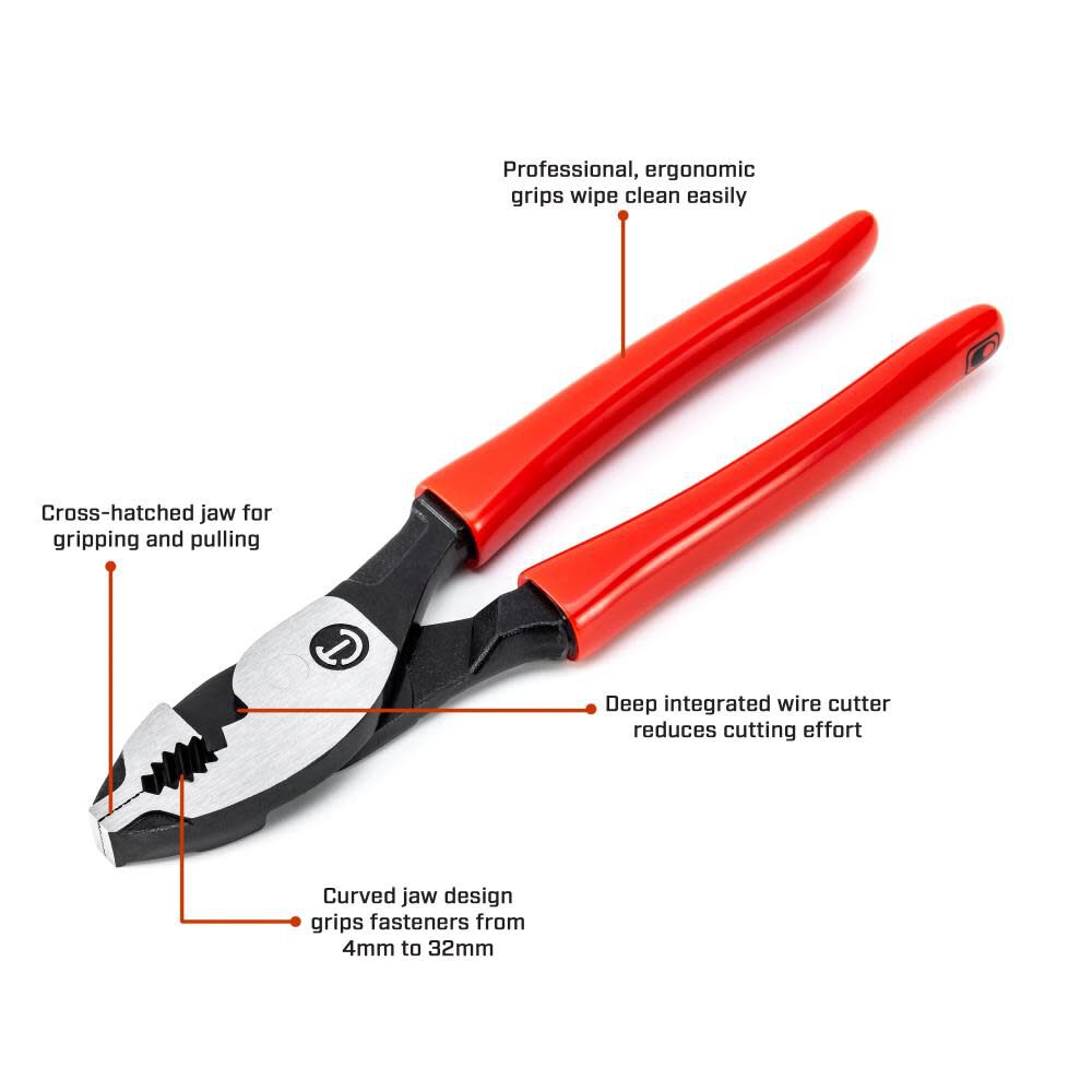 Crescent 6in Z2 Dipped Slip Joint Pliers, large image number 2
