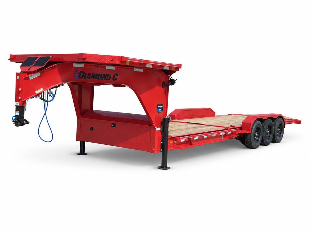 Diamond C HDT 28 Ft Triple Axle Gooseneck Tilt-Bed Trailer, large image number 1