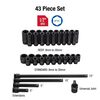 Sunex 43 pc. 1/2 In. Drive Master Metric Impact Socket Set, small image number 2