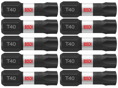 Bosch Impact Tough 1 Inch Torx #40 Insert Bits (Bulk Pack)