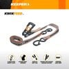 Keeper KwikFeed 500 Lbs 12 Ft. x 1 Inch Ratchet Tie Down Strap, Black, small image number 4