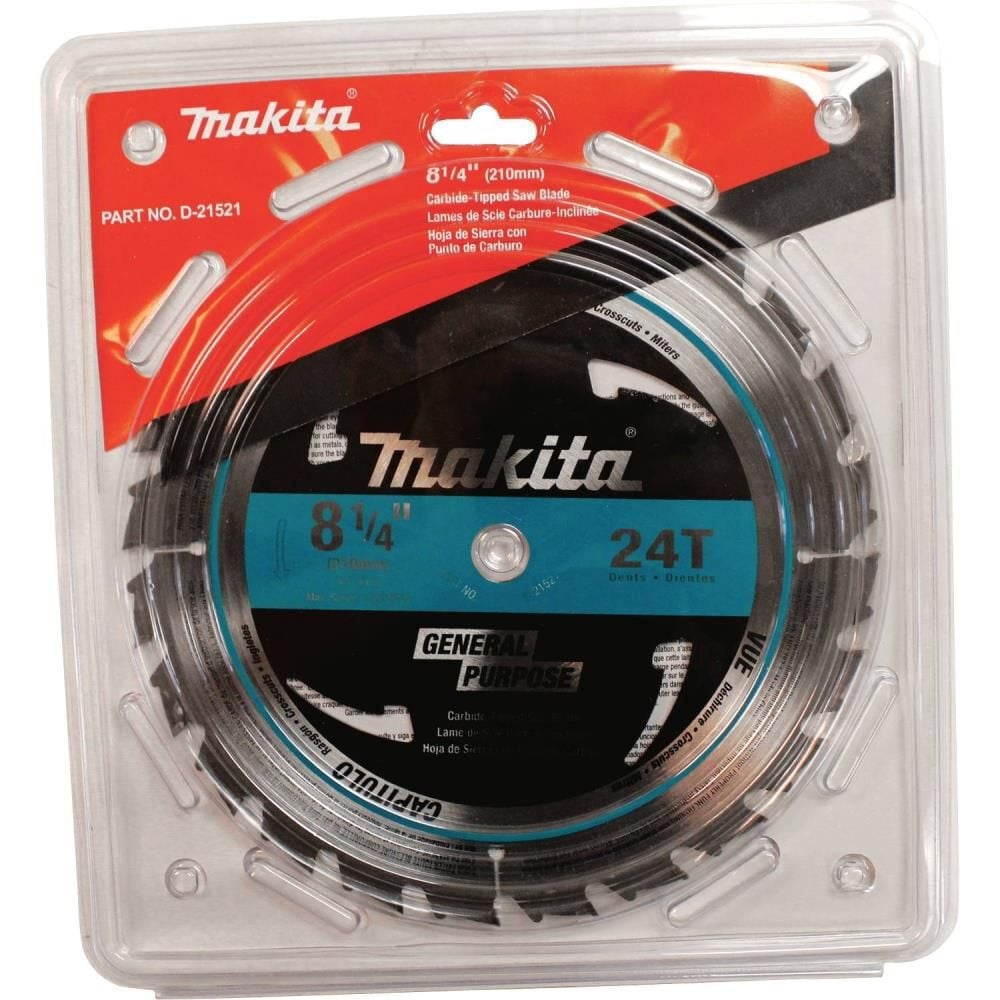 Makita 8-1/4 Inch 24T Carbide-Tipped Circular Saw Blade, Framing, large image number 2