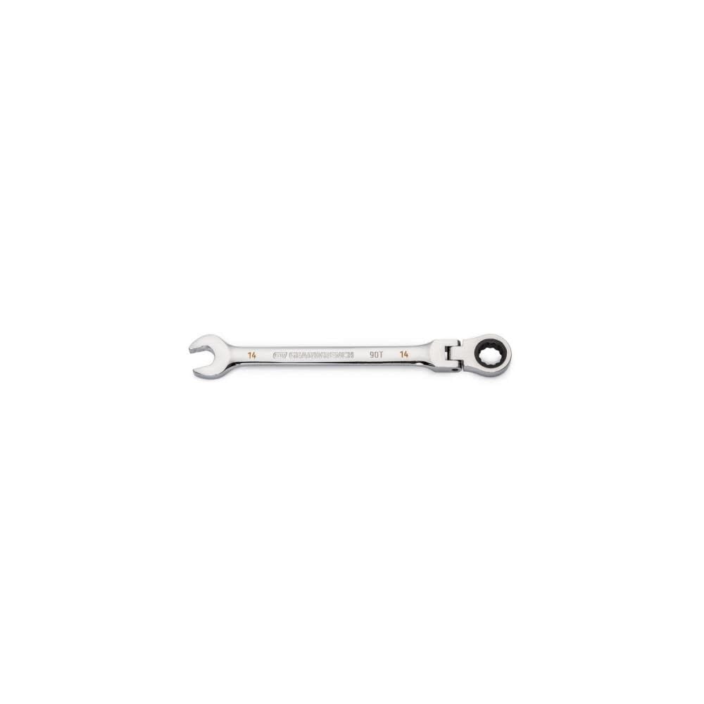 GEARWRENCH 14mm 90T 12 Point Flex Head Ratcheting Combination Wrench, large image number 1