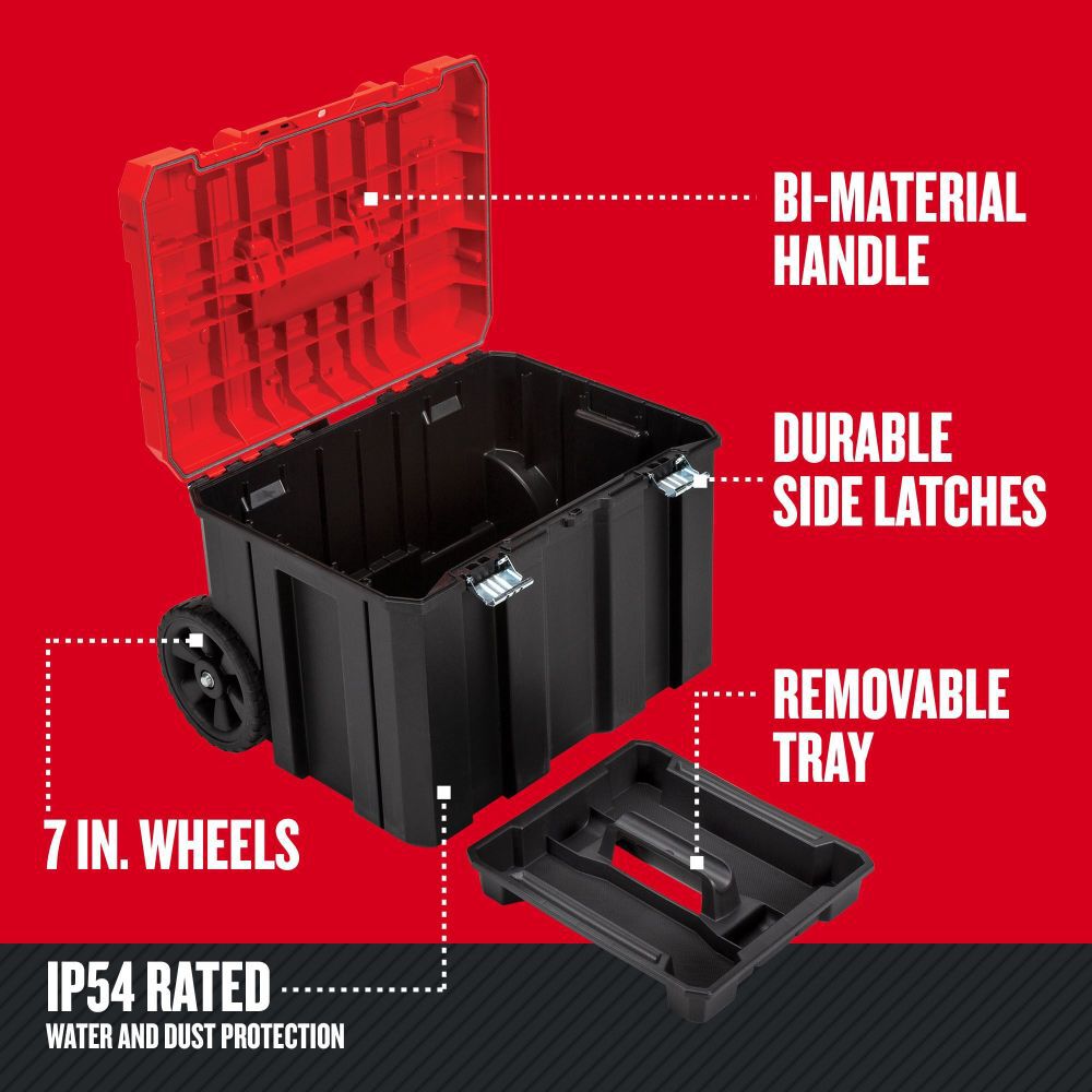 CRAFTSMAN VERSASTACK System 20 Inch Red Plastic Lockable Toolbox, large image number 2