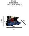 Eagle Compressor Portable Gas Wheel Barrow Air Compressor Electric Start 10 Gallon, small image number 4