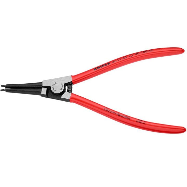 Knipex 8-1/4 Inch External Snap Ring Pliers with Forged Tips