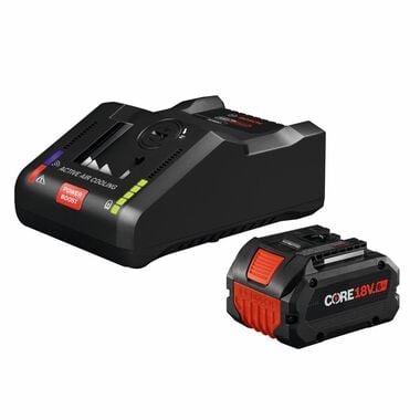 Bosch CORE18V 6 Ah High Power Battery and 18V Lithium-Ion Battery Turbo Charger Starter Kit