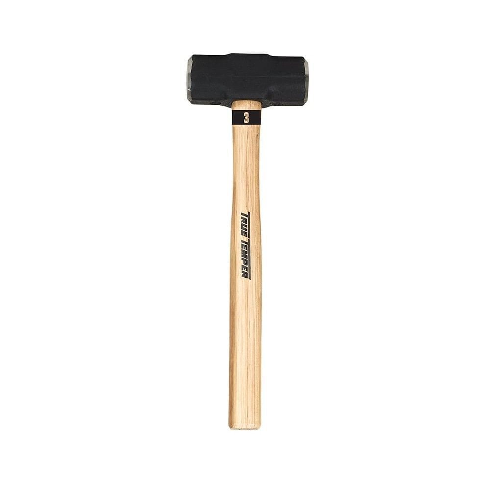 True Temper Toughstrike 3 Lb Black/Natural Forged Double-Face Engineer Hammer, large image number 1