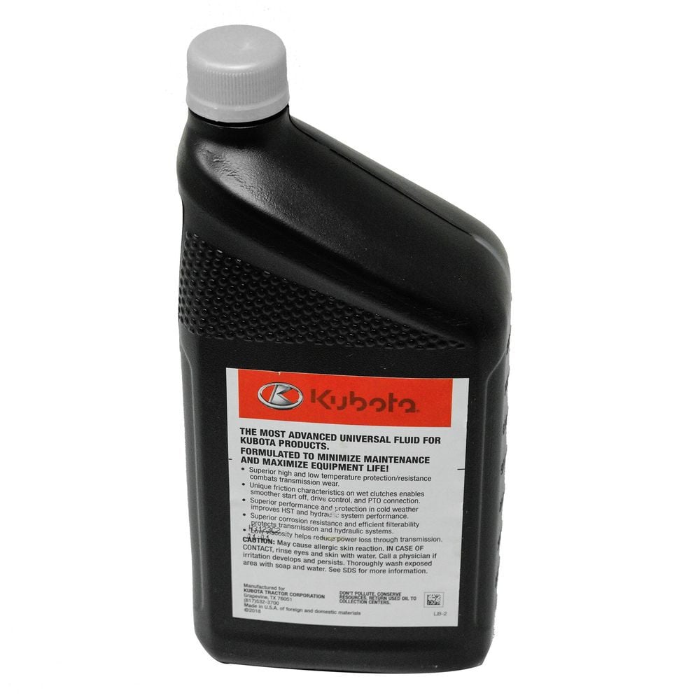 Kubota Parts 1 Qt Super UDT2 Trans-Hydraulic Fluid, large image number 2