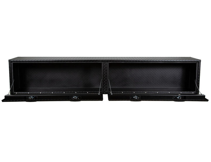 Buyers Products Company 16x13x96 Textured Matte Black Diamond Tread Aluminum Topsider Truck Box, large image number 1