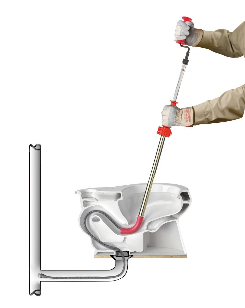 Ridgid K-6P 6 Ft. Toilet Auger with Bulb Head, large image number 2