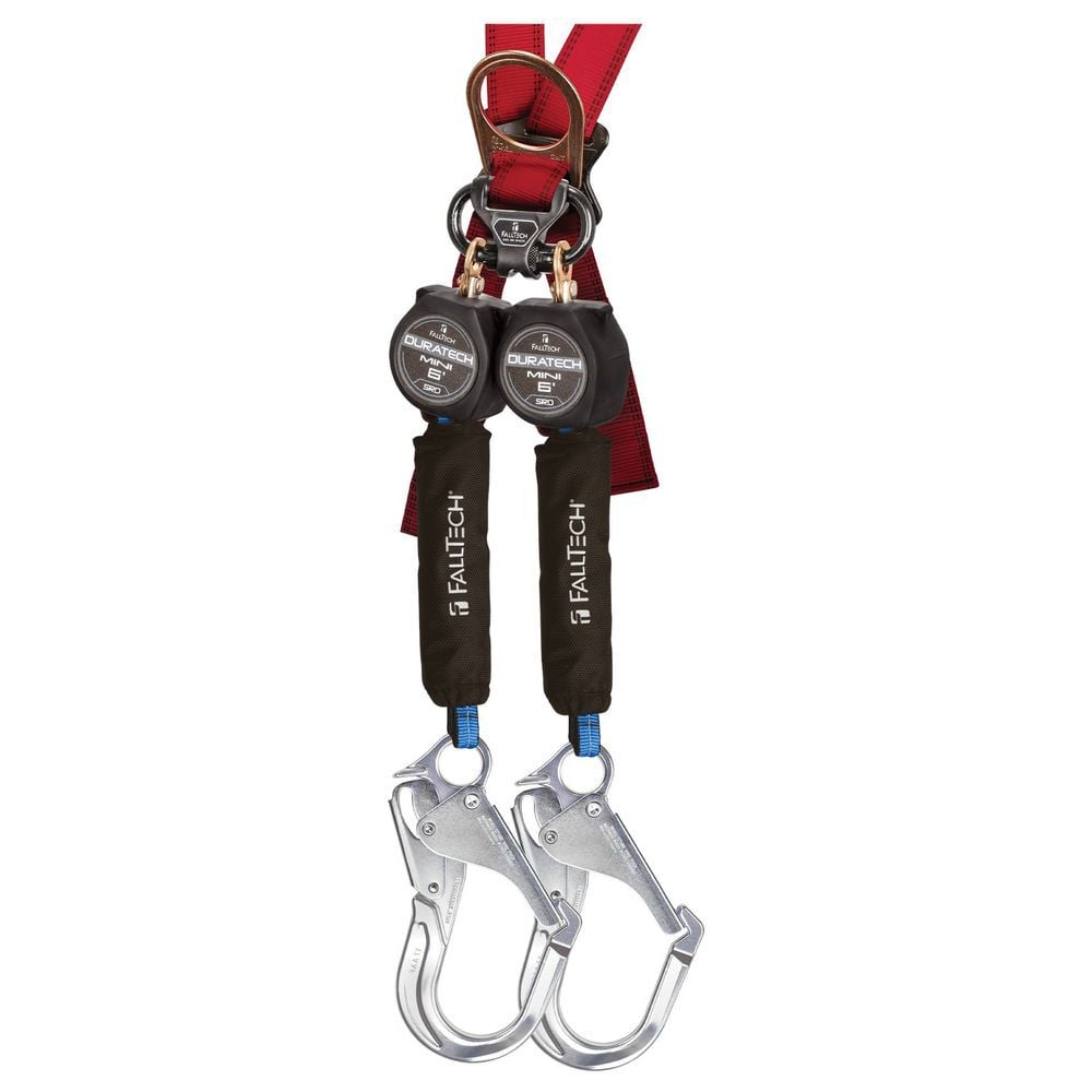 Falltech DuraTech Mini 6' Twin Leg Personal SRL with Rebar Hook, large image number 2