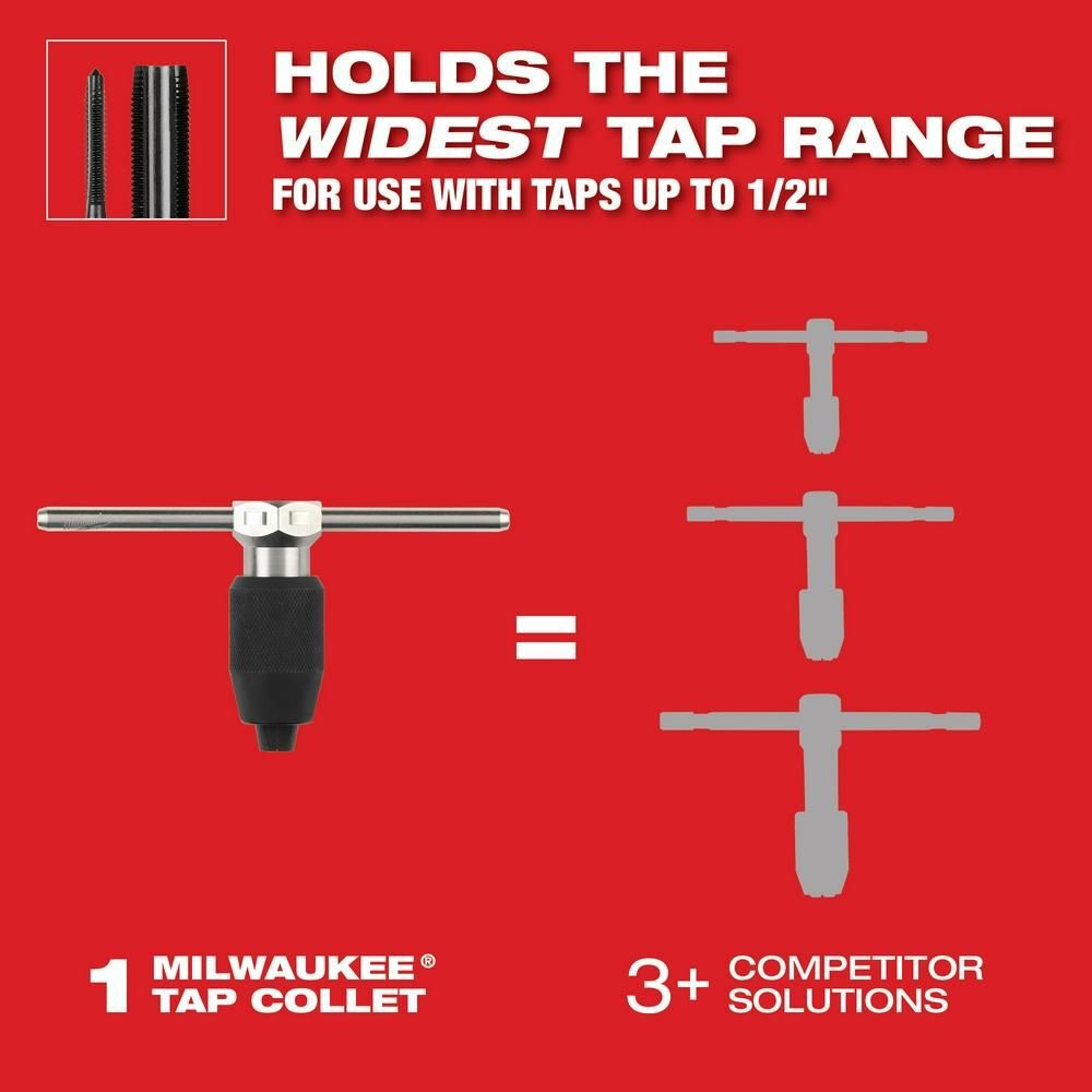 Milwaukee Hex-LOK 2-in-1 Tap and Die Threading Handle & Tap Collet, large image number 7