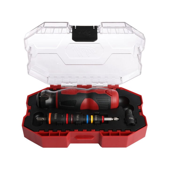 Malco Products C-RHEX 7-in-1 Flip Bit Socket Set Service Kit with Storage Handle in Premium Case