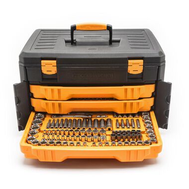 GEARWRENCH 243 Pc. 12 Point Mechanics Tool Set in 3 Drawer Storage Box, large image number 5