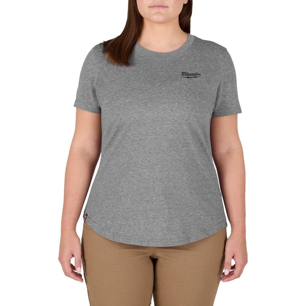 Milwaukee Womens FREEFLEX Hybrid Tee, Short Sleeve, Size Medium – F452G-M