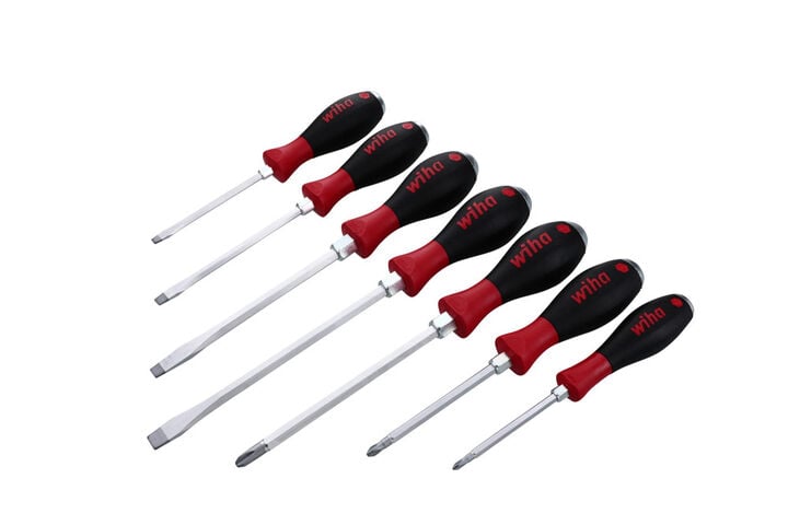 Wiha SoftFinish XHeavy Duty Slotted & Phillips Screwdriver Set 7 Pieces, large image number 1