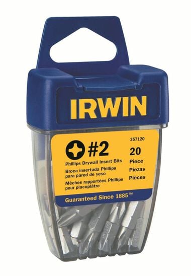 Irwin 20 piece Bulk Container #2 Drywall Bits, large image number 0