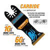 Spyder Oscillating Tool Blade, 1.35 Inch x 1.75 Inch, Carbide Teeth, 3 Pieces, small image number 3