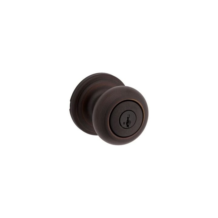 Kwikset Venetian Bronze Signature Series Keyed Entry Juno Door Knob, large image number 0