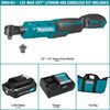 Makita 12V max CXT 3/8in & 1/4in Sq Drive Ratchet Kit, small image number 3