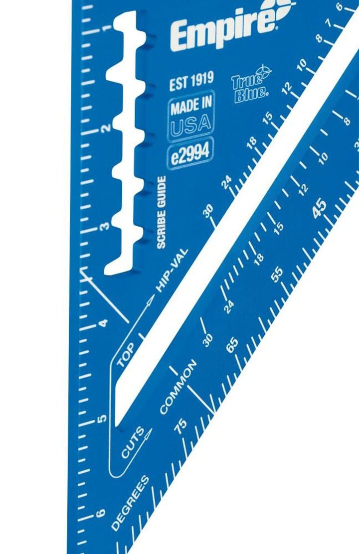 Empire Level 7 in. True Blue Laser Etched Rafter Square, large image number 2