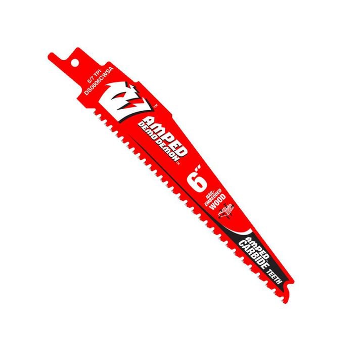 Diablo Tools 6 Inch 5/7 TPI Carbide Teeth Reciprocating Saw Blade for Nail-Embedded Wood, large image number 0