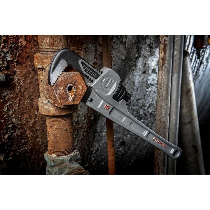 Crescent 10in Aluminum Slim Jaw Pipe Wrench, large image number 5