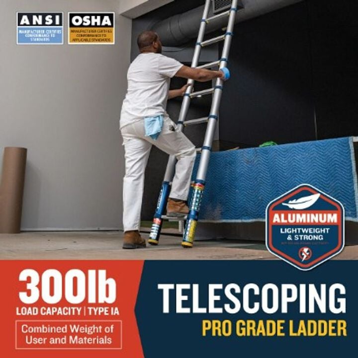 Werner Telescoping Ladder 12.5ft Type IA, large image number 6