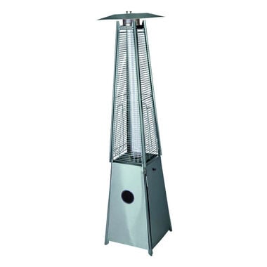 Living Accents Pyramid Patio Heater 40000 BTU Stainless Steel