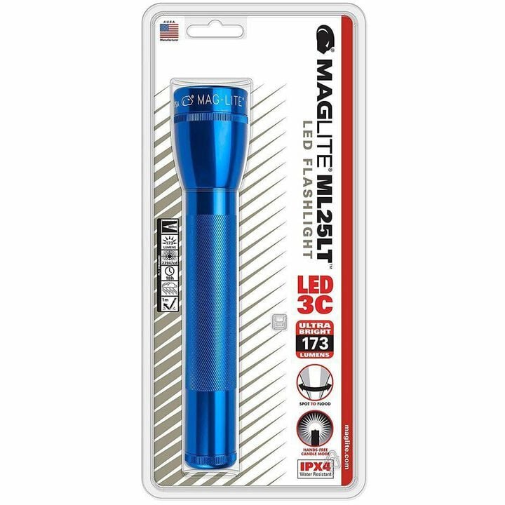 Maglite Flashlight ML25LT 173 Lumens Blue LED 2 Cell C, large image number 4