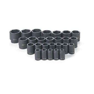 Grey Pneumatic 1/2in Drive 26 Pc. Standard Length Metric Master Set