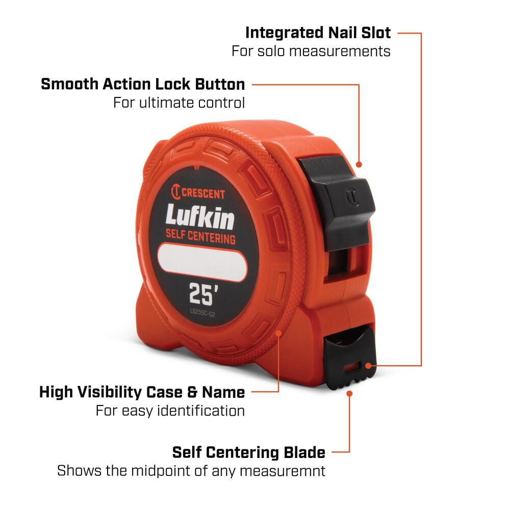 Lufkin self shop centering tape measure