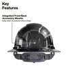 Klein Tools Class C Hard Hat REFLEKTOR Black Chrome Vented Full Brim with Headlamp, small image number 3