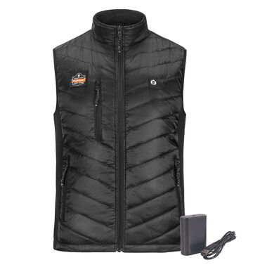 Ergodyne N-Ferno 6495 Rechargeable Heated Vest with Battery Black Medium