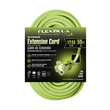Flexzilla 50 ft. Pro Extension Cord 12/3 AWG, large image number 1