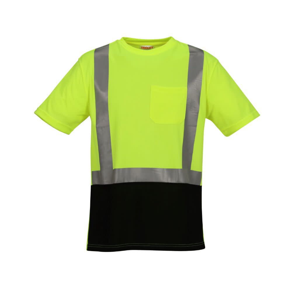 Tingley Job Sight Class 2 Black Front T-Shirt Short Sleeve Hi-Vis Medium, large image number 3
