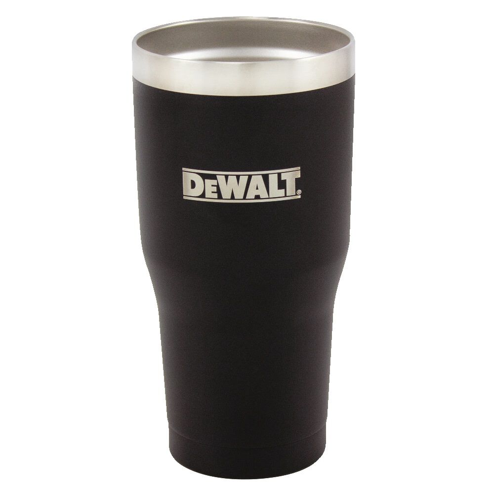 DEWALT 30oz Black Tumbler with logo – DXC30OZTBS