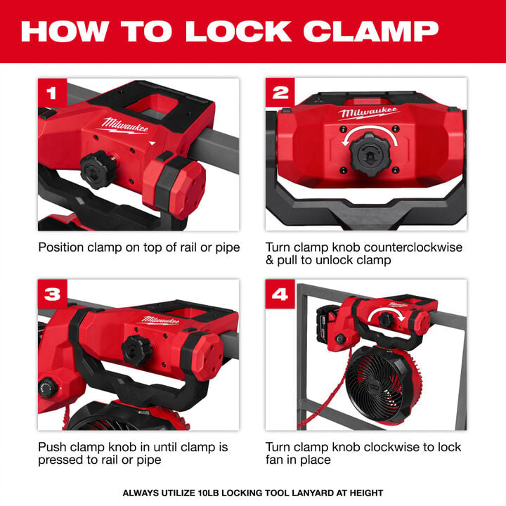 Milwaukee M18 7 inch 750 CFM Variable Speed Brushless Scissor Lift Fan (Bare Tool), large image number 7