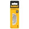 DEWALT 2-1/2 Inch Bi-Metal Utility Knife Blade For Roofing, 5 Pieces, small image number 2