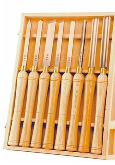 PSI Woodworking Products Wood Lathe Chisel 8pc Set, large image number 1