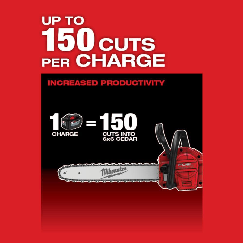 Milwaukee M18 FUEL 16 in Chainsaw 8 in Pruning Saw Combo Kit Bundle 3004 20 2727 21HD Acme Tools