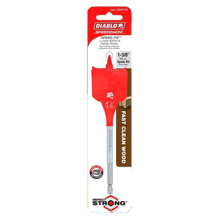 Diablo Tools 1-3/8in x 6in SPEEDemon Spade Bit, large image number 2