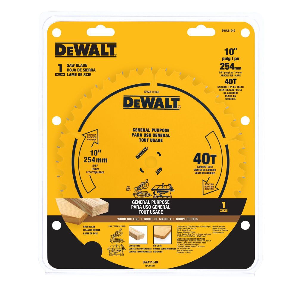 DEWALT Circular Saw Blade 10in 40T, large image number 7