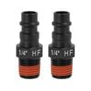 DEWALT 1/4 Inch MNPT High Flow Plug, 2 Pack, small image number 1