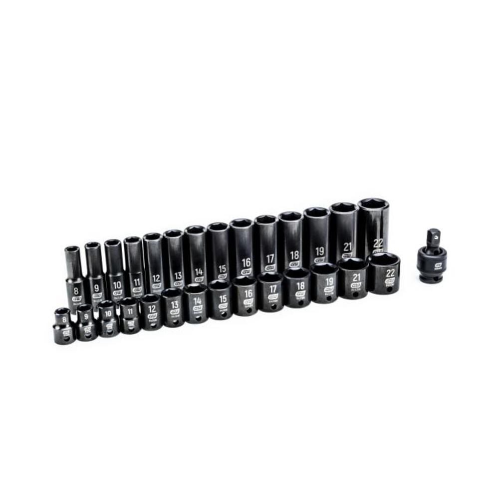 GEARWRENCH Impact Socket Set29 pc. 3/8 In. Drive 6 Point Metric Standard/Deep, large image number 2
